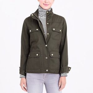J Crew Utility Jacket with standing collar